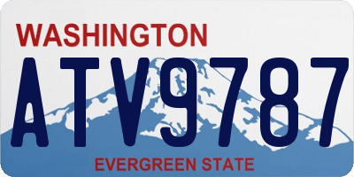 WA license plate ATV9787