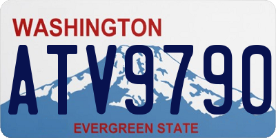 WA license plate ATV9790