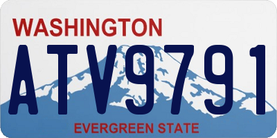 WA license plate ATV9791