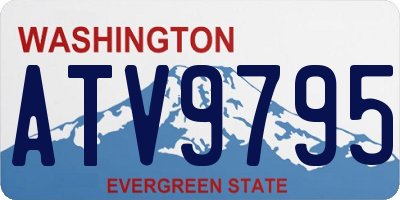 WA license plate ATV9795