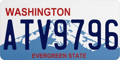 WA license plate ATV9796