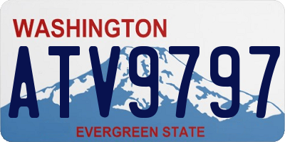 WA license plate ATV9797