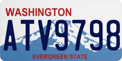 WA license plate ATV9798