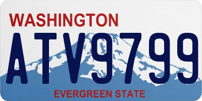 WA license plate ATV9799