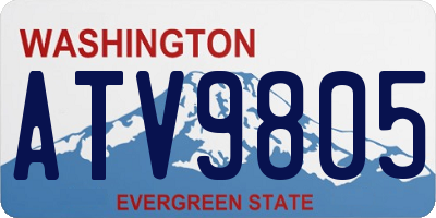 WA license plate ATV9805