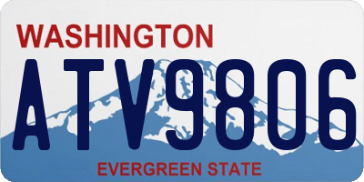 WA license plate ATV9806