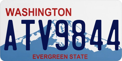 WA license plate ATV9844
