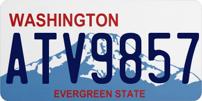 WA license plate ATV9857