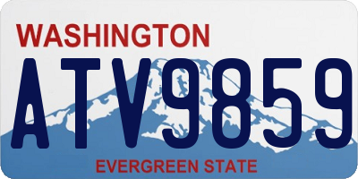 WA license plate ATV9859