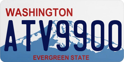 WA license plate ATV9900