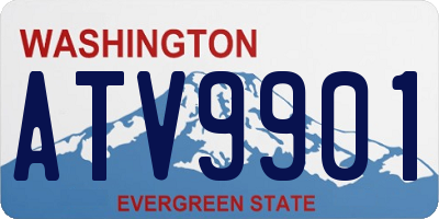 WA license plate ATV9901