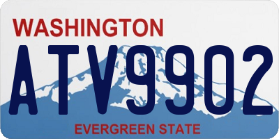 WA license plate ATV9902