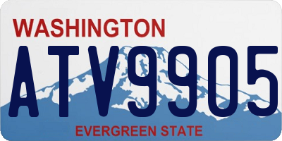 WA license plate ATV9905