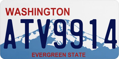 WA license plate ATV9914