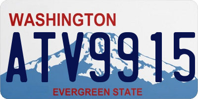 WA license plate ATV9915