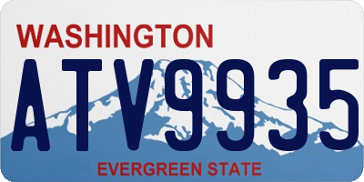 WA license plate ATV9935