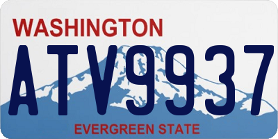 WA license plate ATV9937
