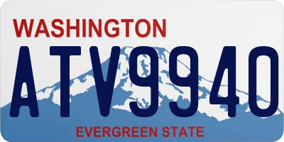 WA license plate ATV9940