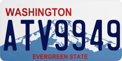 WA license plate ATV9949