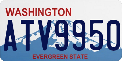 WA license plate ATV9950