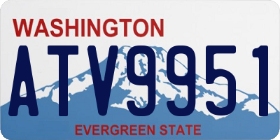 WA license plate ATV9951