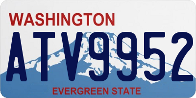 WA license plate ATV9952