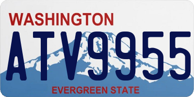 WA license plate ATV9955