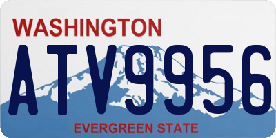 WA license plate ATV9956