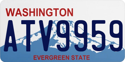 WA license plate ATV9959
