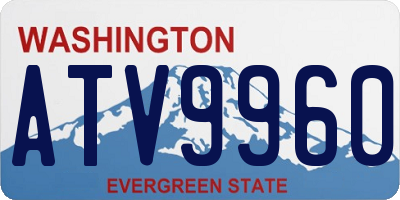 WA license plate ATV9960