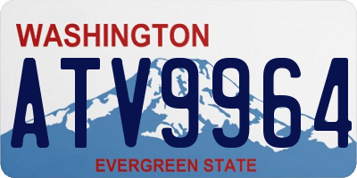 WA license plate ATV9964