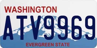 WA license plate ATV9969