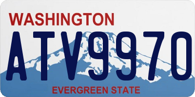 WA license plate ATV9970