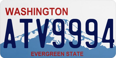 WA license plate ATV9994