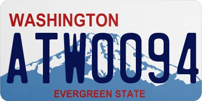 WA license plate ATW0094