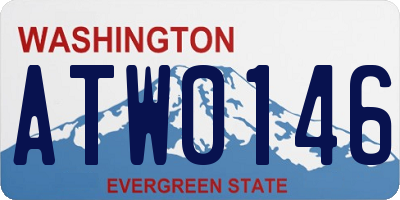 WA license plate ATW0146