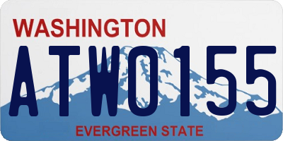 WA license plate ATW0155
