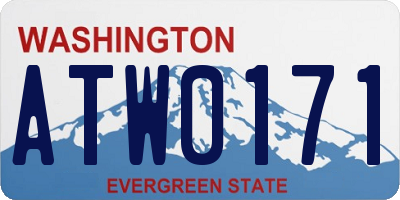 WA license plate ATW0171