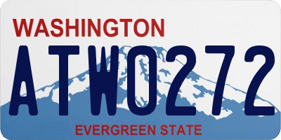 WA license plate ATW0272