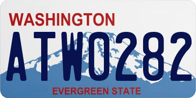 WA license plate ATW0282