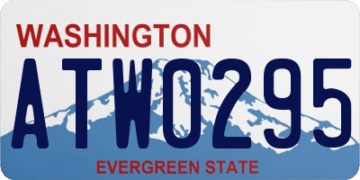 WA license plate ATW0295