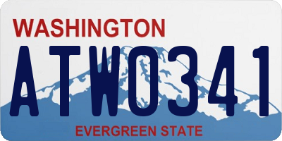 WA license plate ATW0341