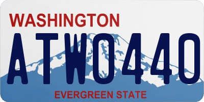 WA license plate ATW0440