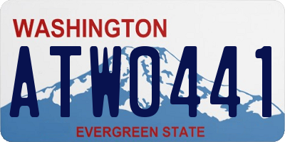 WA license plate ATW0441