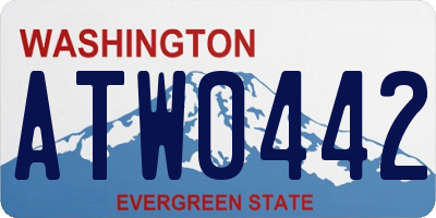 WA license plate ATW0442
