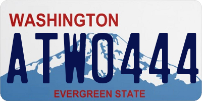 WA license plate ATW0444