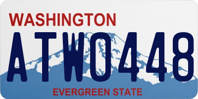 WA license plate ATW0448