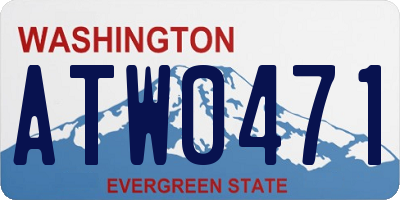WA license plate ATW0471