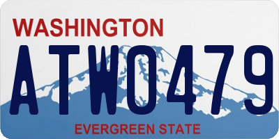 WA license plate ATW0479