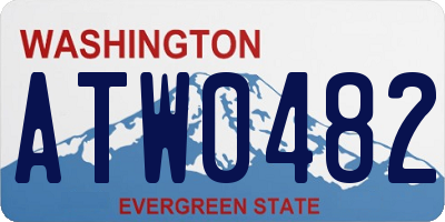WA license plate ATW0482